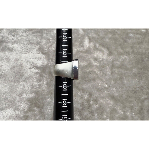 Kendra Scott Regan Rhodium Plated Statement Cocktail Ring Size 7 Silver Tone - Picture 3 of 5